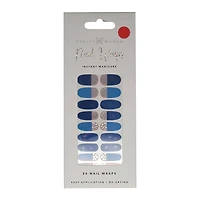 Pretty Woman Nail Wraps 24-Count - Blue & Pink