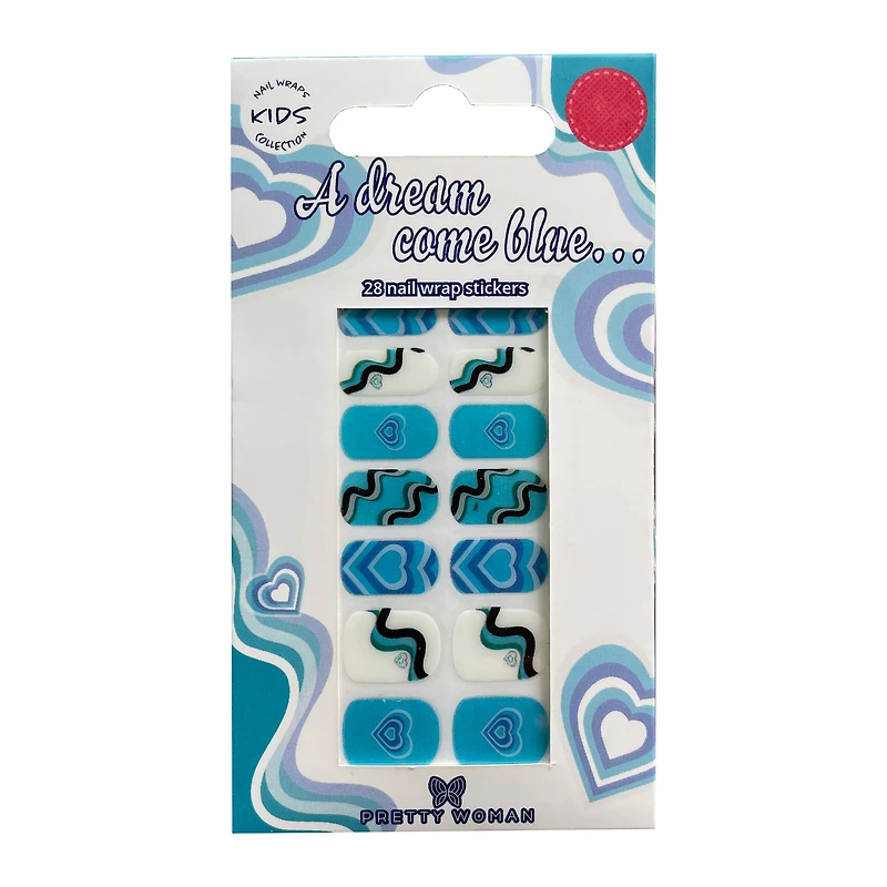 Kids Pretty Woman Nail Wraps 28-Count