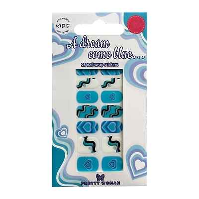 Kids Pretty Woman Nail Wraps 28-Count