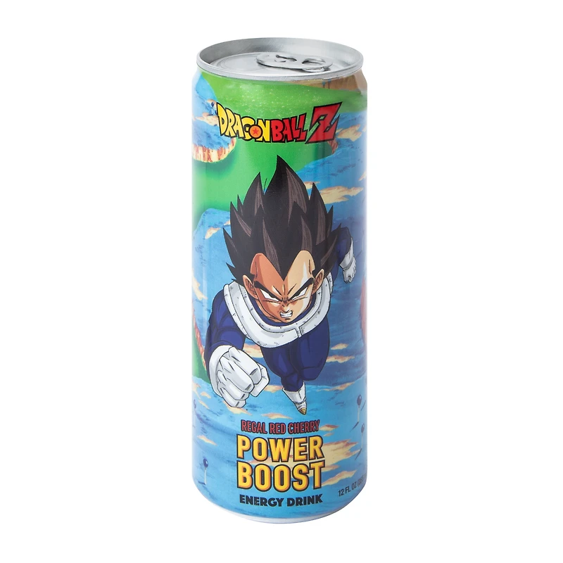 Dragon Ball Z Regal Red Cherry Power Boost Energy Drink 12oz