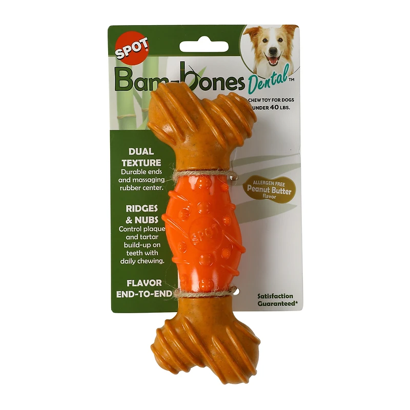 Spot® Bam-Bones Dental™ Chew Toy For Dogs 7in