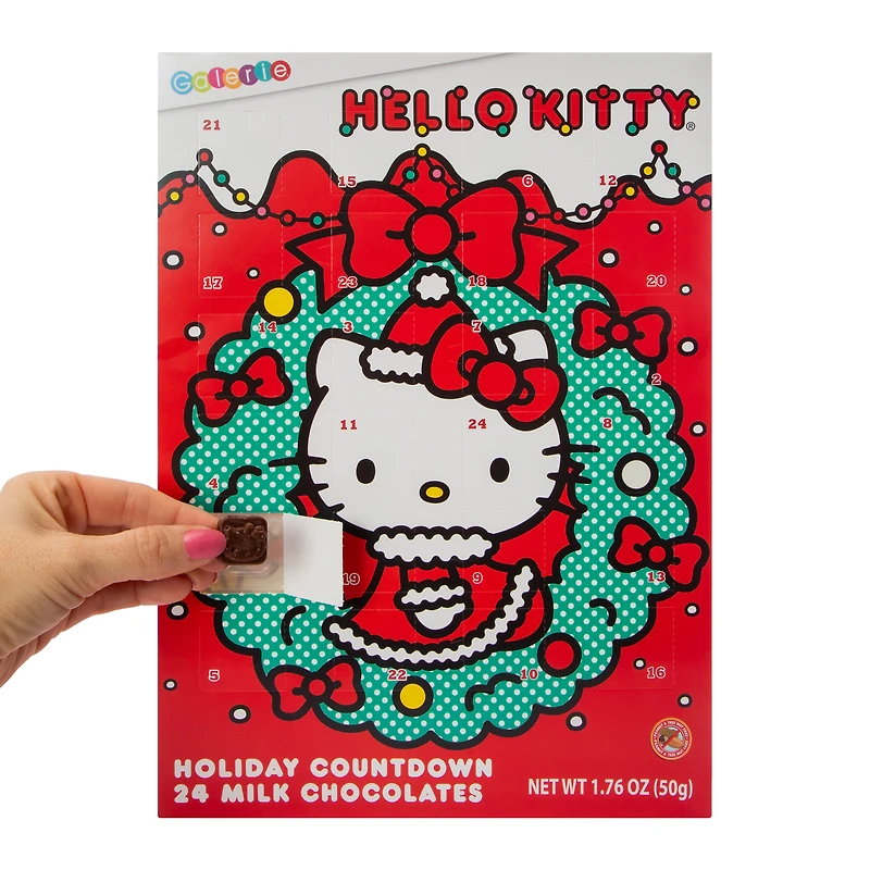 hello kitty® milk chocolate holiday countdown calendar