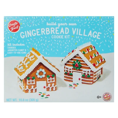 build your own gingerbread house village kit