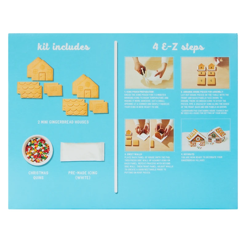 build your own gingerbread house village kit