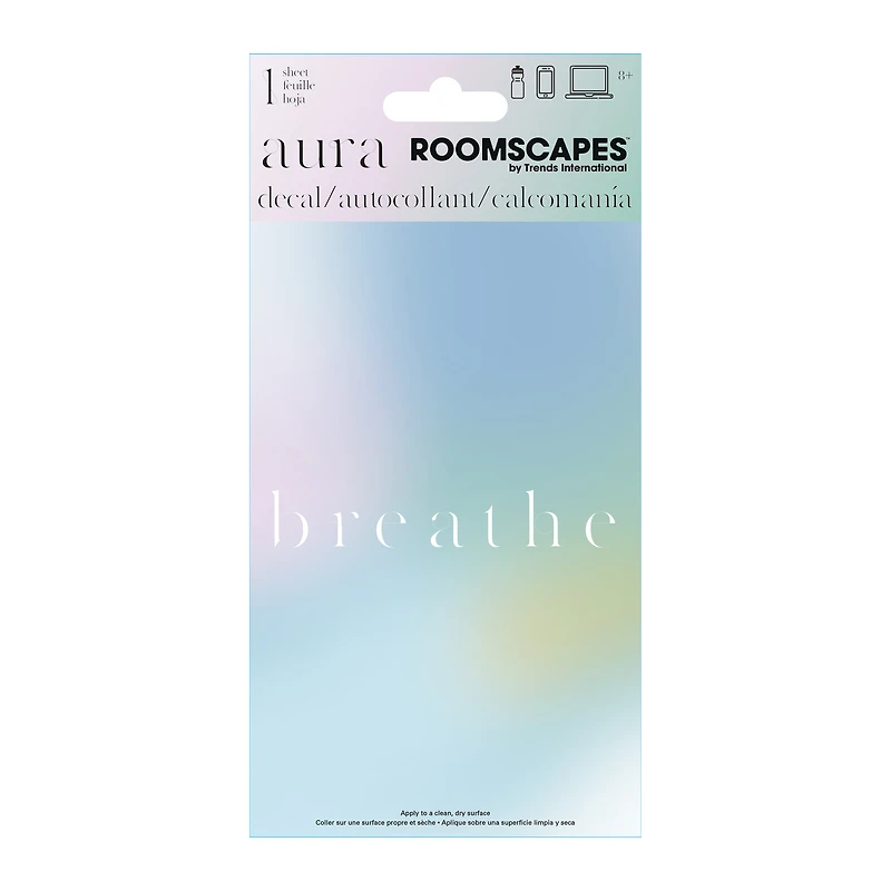 'Breathe' Sticker Decal 4in x 8in