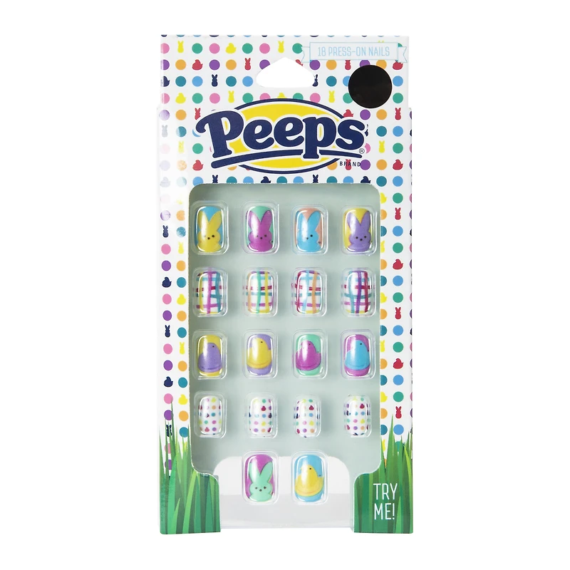 peeps® press on nails 18-piece set