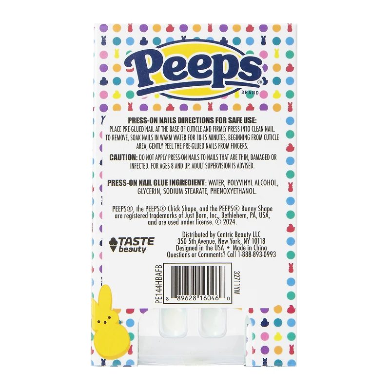 peeps® press on nails 18-piece set