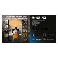 square touch-activated LED lights 2-pack