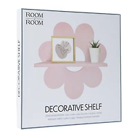 daisy decorative wall shelf 10in