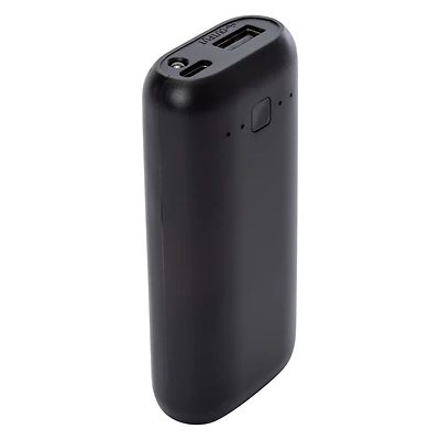 Dual Port Type-C & USB Power Bank 5000mAh With Flashlight