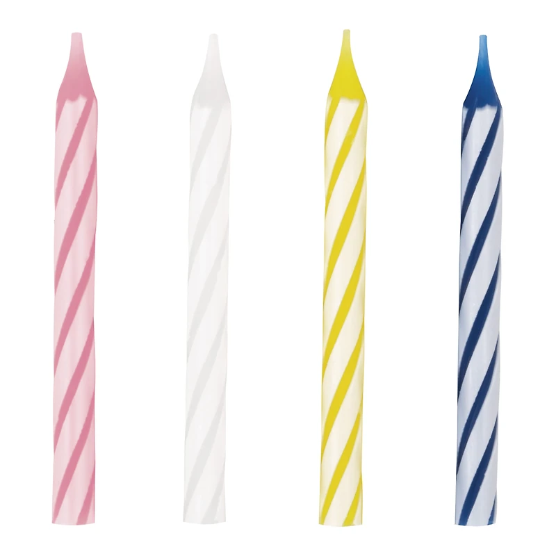swirl birthday candles 24-count