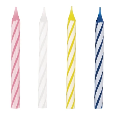 swirl birthday candles 24-count