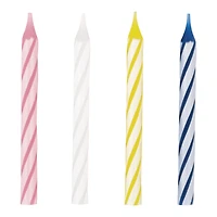swirl birthday candles 24-count