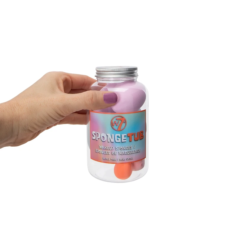 w7® latex-free makeup sponge tub set