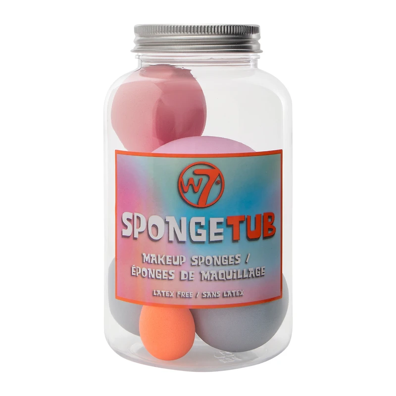 w7® latex-free makeup sponge tub set