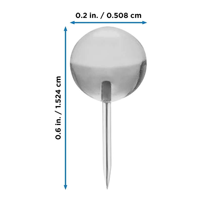Clear Pushpins 30-Count