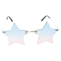 Ladies Rimless Star Sunglasses