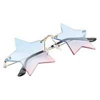 Ladies Rimless Star Sunglasses