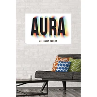 ‘’aura’ wall poster 34in x 22.4in