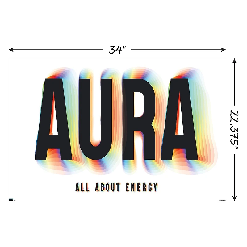 ‘’aura’ wall poster 34in x 22.4in