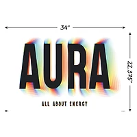 ‘’aura’ wall poster 34in x 22.4in