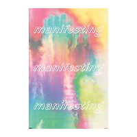 'manifesting' tie-dye poster 34in x 22.4in