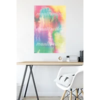 'manifesting' tie-dye poster 34in x 22.4in
