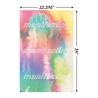 'manifesting' tie-dye poster 34in x 22.4in