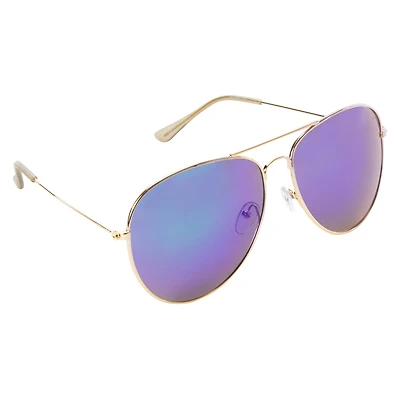 Ladies Mirror Aviator Sunglasses