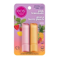 eos® Pink Lemonade & Guava Berry Punch Lip Balm Sticks 2-Count