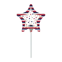Star Satin Mini-Shape Foil Balloon 9in
