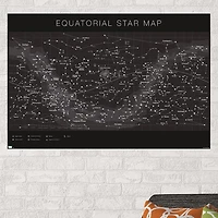 Astrology Equatorial Star Map Poster 22.37in x 34in
