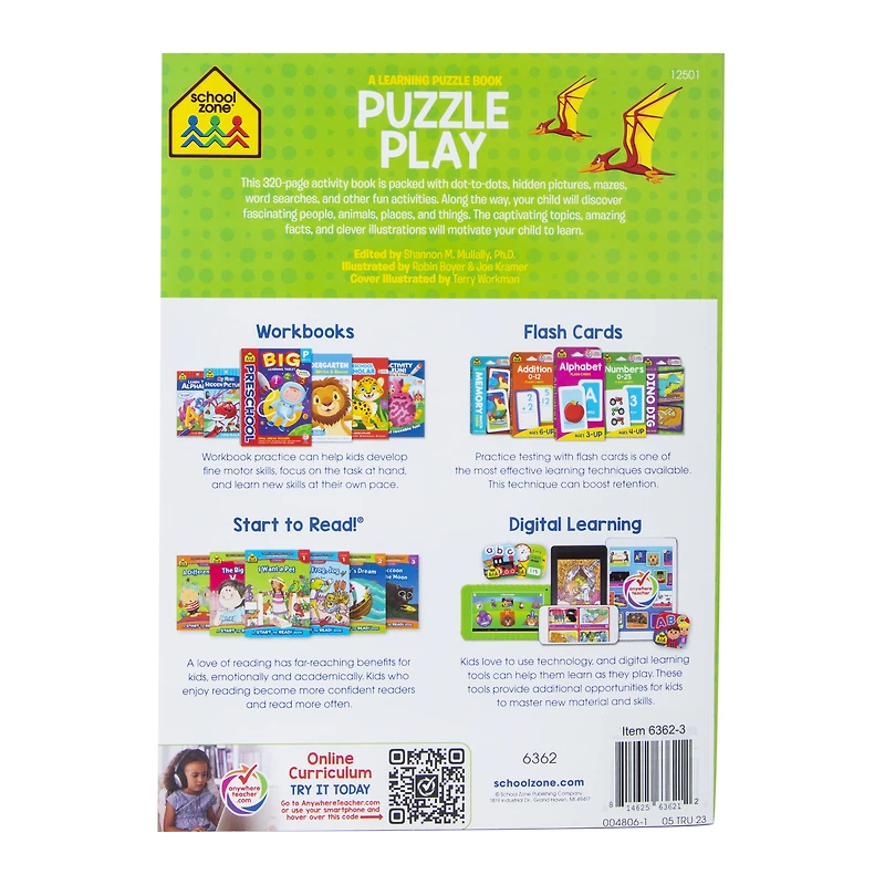 school zone® puzzle play: a learning puzzle book