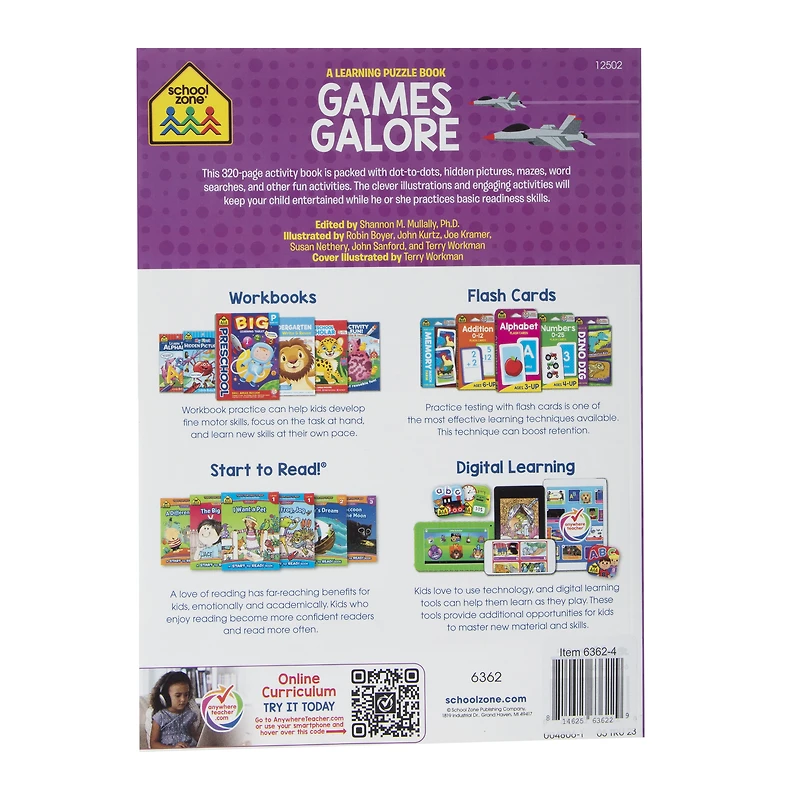 Games Galore Learning Puzzle Book