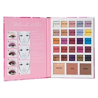 profusion beauty book eye & face palette 28-piece set