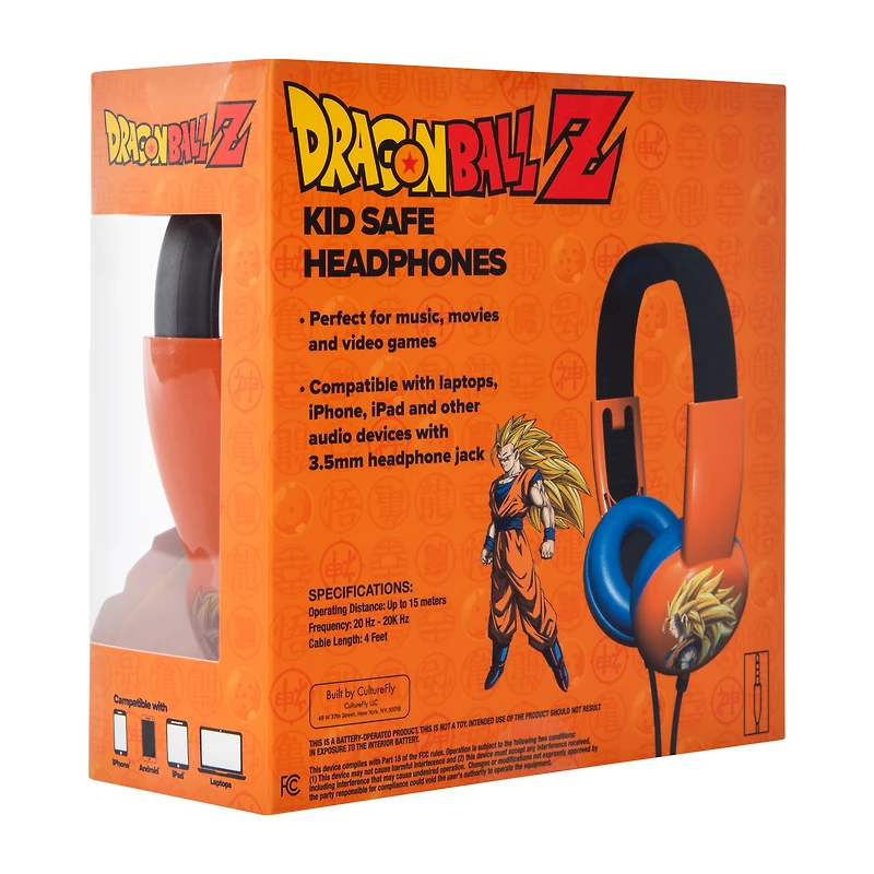 Dragon Ball Z Kid Safe Headphones