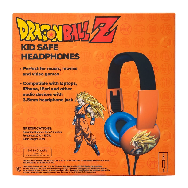 Dragon Ball Z Kid Safe Headphones