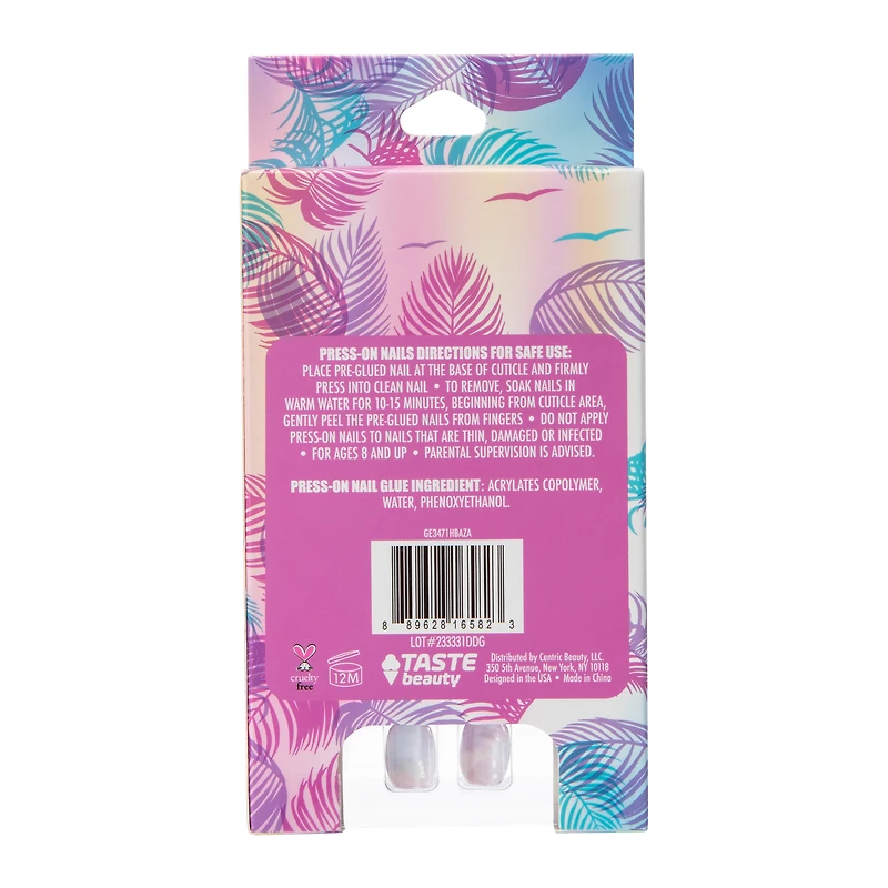 Taste Beauty® Kid's Press-On Nails Set 18-Piece