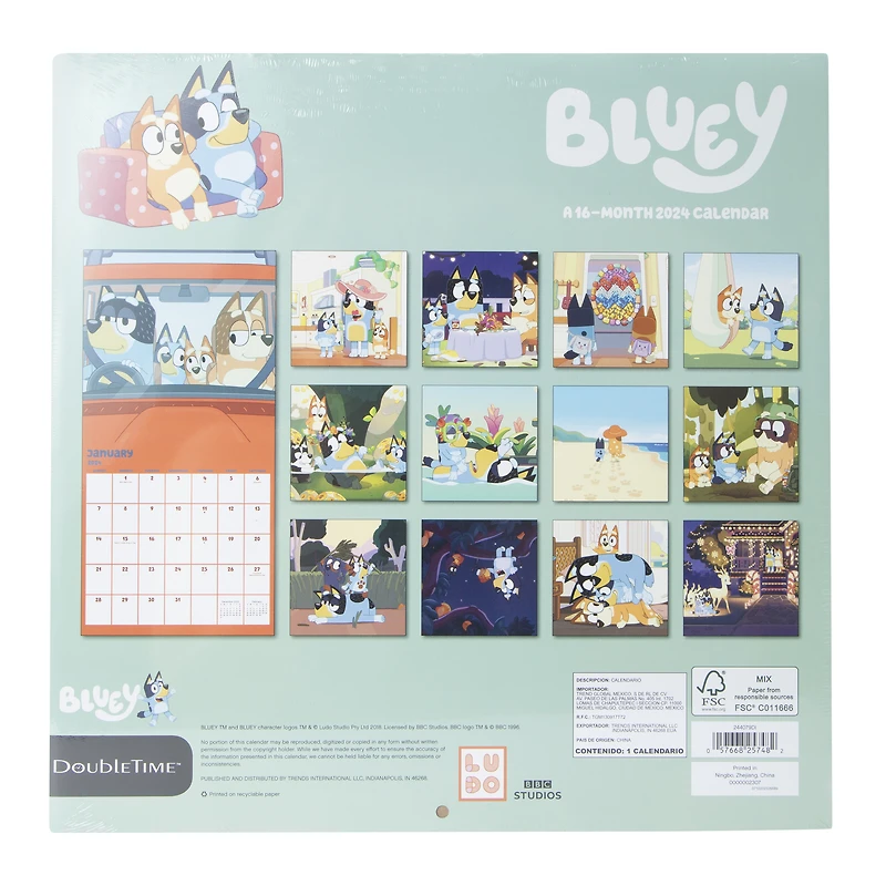 Fandom 2024 Wall Calendar 16-Month