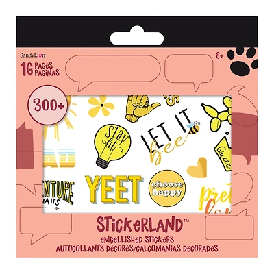 Stickerland™ Embellished Sticker Pack With Over 300 Stickers