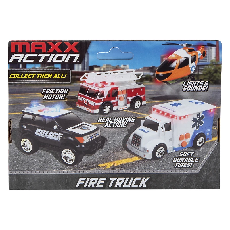 Fire Truck Friction Vehicle