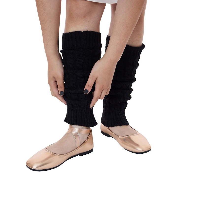 ladies metallic silver ballet flats