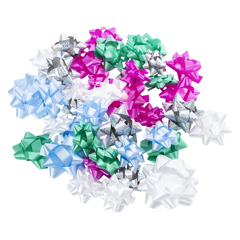 Peel N' Stick Gift Bows -Count