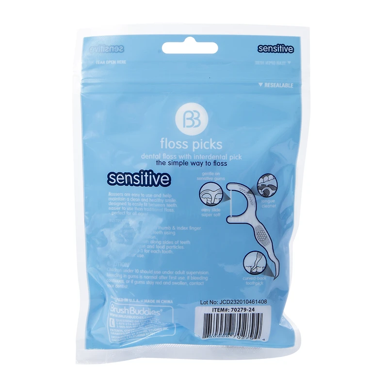 BB Disposable Floss Picks, 75-Count