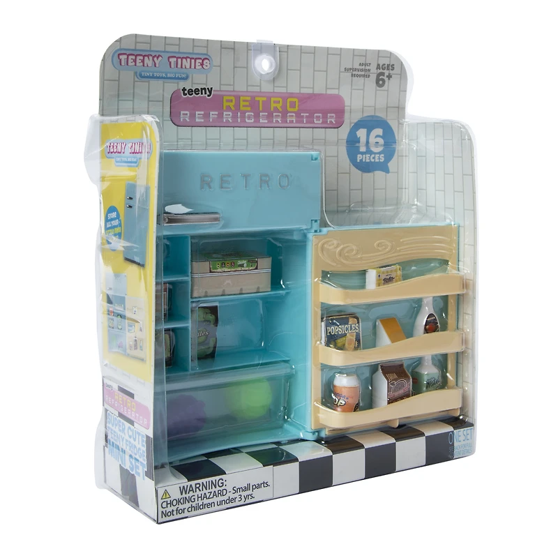 Teeny Tinies Retro Refrigerator 16-Piece Set