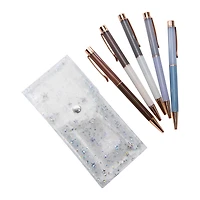 Pens & Pouch Set 6-Piece