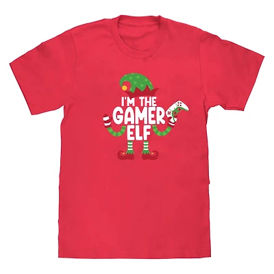Gamer Elf Family Christmas Graphic Tee