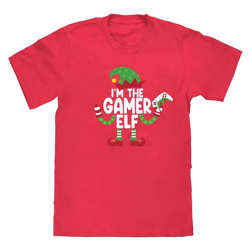 Gamer Elf Family Christmas Graphic Tee
