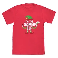 Gamer Elf Family Christmas Graphic Tee
