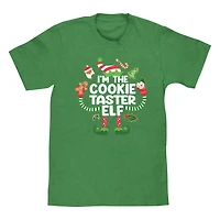 Cookie Elf Family Christmas Graphic Tee